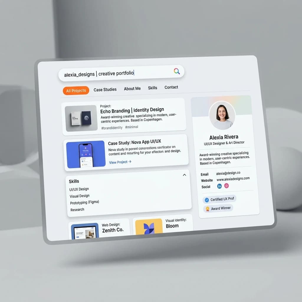 Google Search template preview